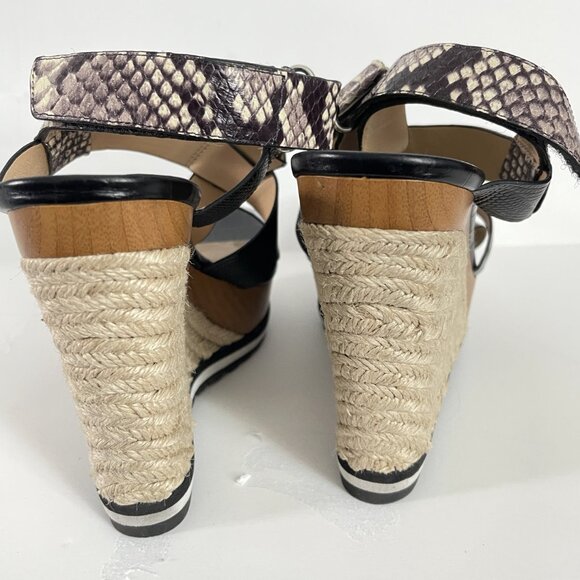 Michael Kors shoes Women's black/brown platforms size 7,5 Multicolor sandals - Picture 6 of 9